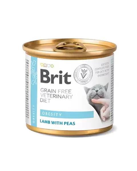 OBC021150-1635433234 Brit Veterinary Diets GF cat Obesity 200 g konzerva – Obrázok 1