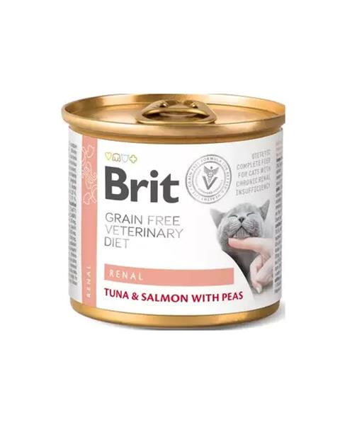 OBC021162-1635433234 Brit Veterinary Diets GF cat Renal 200 g konzerva – Obrázok 1
