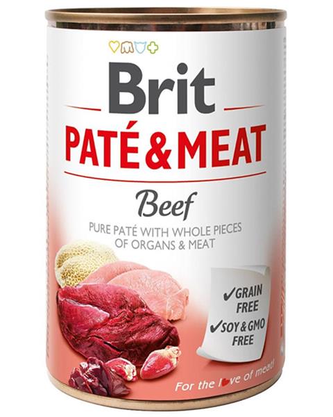 OBC021243-1629706475 Brit Paté & Meat Beef 400 g konzerva – Obrázok 1