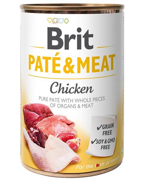 OBC021244-1629706481 Brit Paté & Meat Chicken 400 g konzerva – Obrázok 1