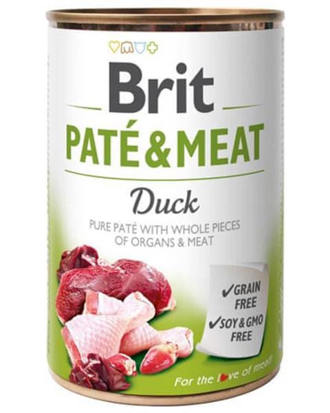 OBC021246-1631080609 Brit Paté & Meat Duck 400 g konzerva – Obrázok 1