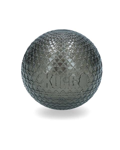 OBC021451-1635229185 Hračka Kong Dog DuraMax Lopta s pískatkom šedá, guma, M - prieme, 6 cm – Obrázok 1