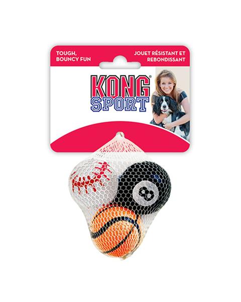 OBC021456-1635229222 Hračka Kong Dog Sport Lopta malá tenis, guma vulkanizovaná, S (3 ks/bal.) – Obrázok 1