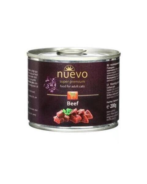 OBC021957-1665402777 NUEVO cat Adult Beef bal. 6 x 200 g konzerva – Obrázok 1