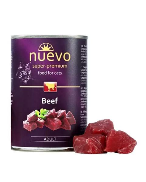 OBC021958-1655207833 NUEVO cat Adult Beef bal. 6 x 400 g konzerva – Obrázok 1