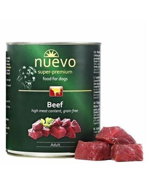 OBC021965-1651047003 NUEVO dog Adult Beef bal. 6 x 400 g konzerva – Obrázok 1