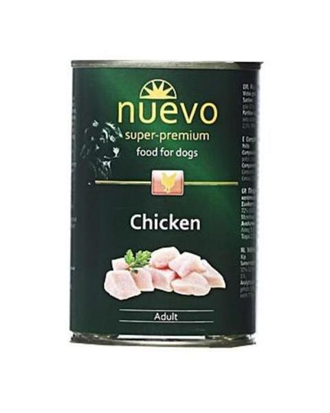 OBC021967-1654068229 NUEVO dog Adult Chicken bal. 6 x 400 g konzerva – Obrázok 1