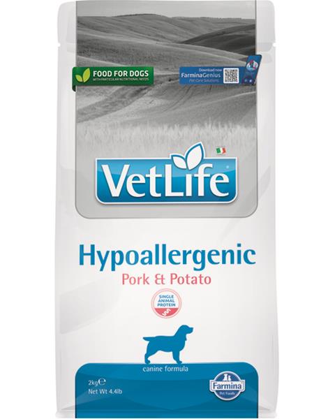 OBC022080-1655806304 Farmina Vet Life dog hypoallergenic, pork & potato 2 kg – Obrázok 1