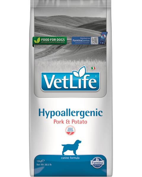 OBC022081-1655806858 Farmina Vet Life dog hypoallergenic, pork & potato 12 kg – Obrázok 1