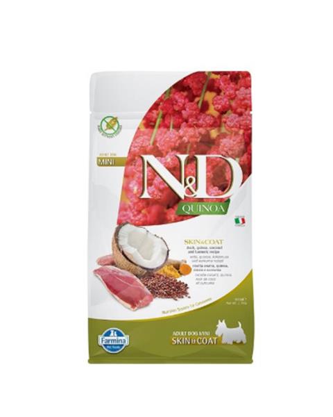 OBC022909-1666184732 Farmina N&D dog QUINOA (GF) adult mini, skin & coat, duck & coconut 0,8 kg – Obrázok 1