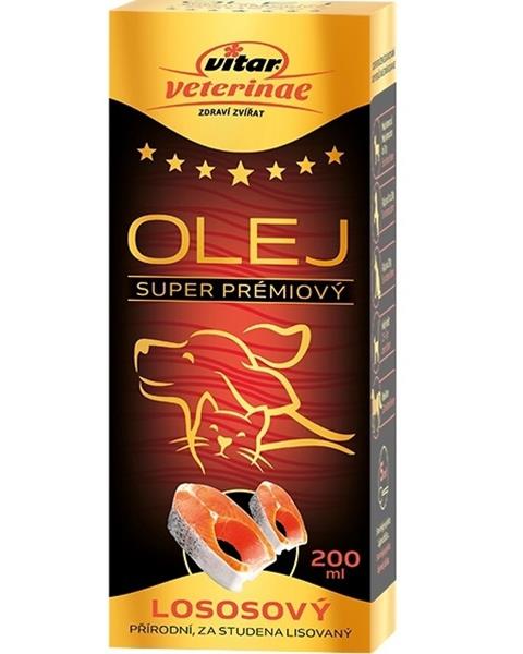 OBC023903-1692772660 Olej lososový VITAR Veterinae 200 ml – Obrázok 1
