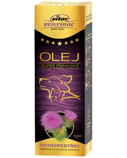 OBC023911-1692771770 Olej ostropestrecový VITAR Veterinae 1000 ml – Obrázok 1