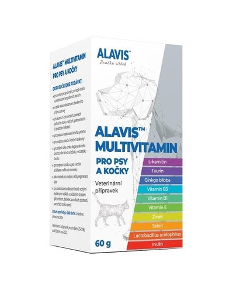OBC024087-1696881930 ALAVIS Multivitamín pre psy a mačky 60 g – Obrázok 1