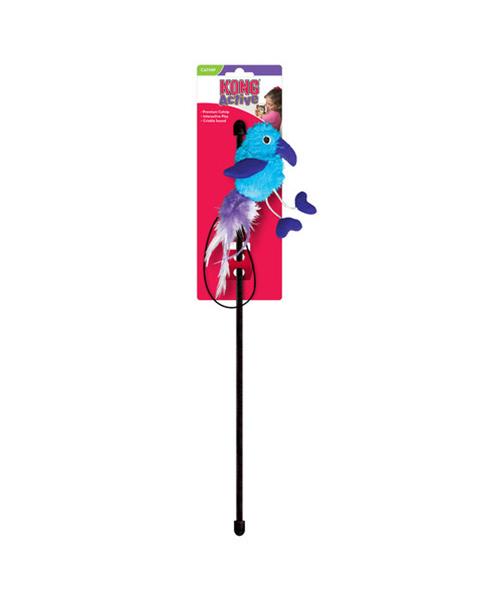 OBC024146-1700650471 Hračka Kong Cat Teaser Feather Assorted Ukazovadlo s hračkou, polypropylene – Obrázok 1