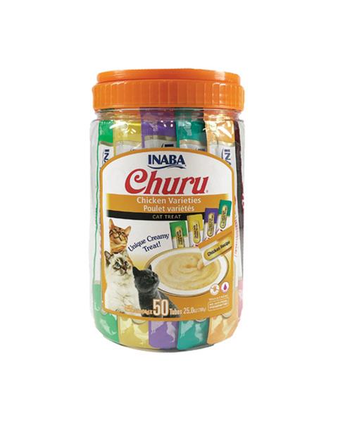OBC024578-1711094854 Pamlsok Inaba Churu cat Tuniak 6 príchutí 60 túb 840 g – Obrázok 1