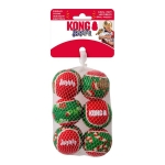Hračka Kong Dog Holiday SqueakAir® Balls s pískatkom, guma, vulkanizovaná, S (6 ks/ bal.)