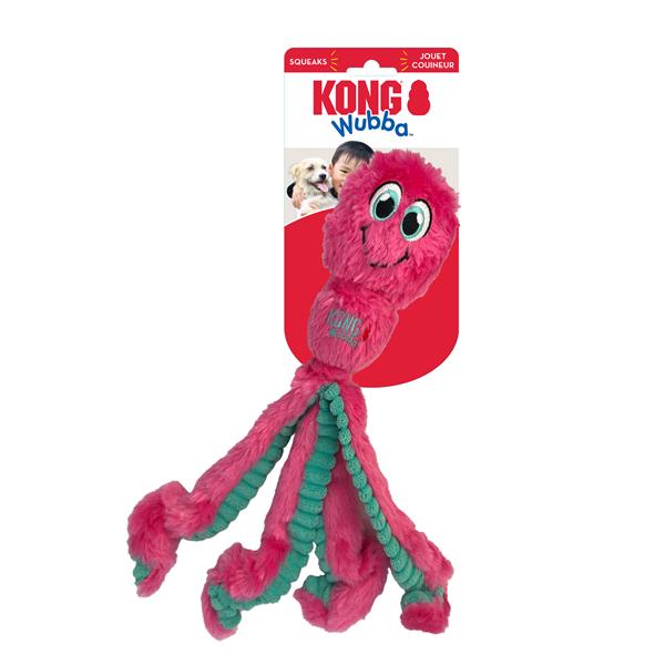 OBC026574-1770022080 Hračka Kong Dog Wubba™Octopus chobotnica s pískatkom L vinyl – Obrázok 1