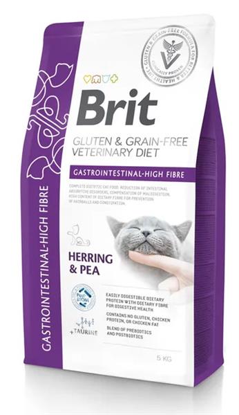 OBC027104-1775720441 Brit Veterinary Diets GF cat Gastrointestinal High Fibre 5 kg – Obrázok 1
