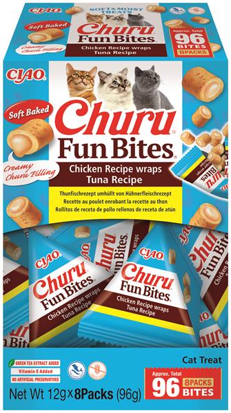 OBC027319-1781077520 Pamlsok Inaba Churu Fun Bites cat tuniak 8 x 12 g – Obrázok 1
