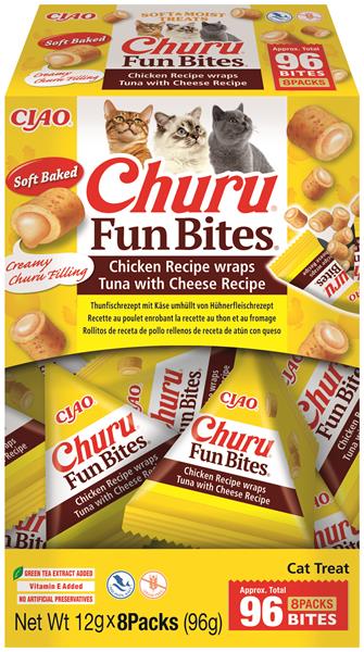 OBC027321-1781077519 Pamlsok Inaba Churu Fun Bites cat tuniak so syrom 8 x 12 g – Obrázok 1