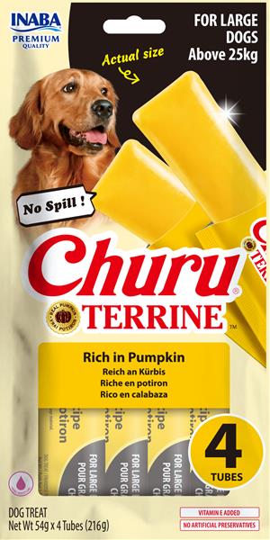 OBC027345-1781077462 Pamlsok Inaba Churu Terrine dog tekvica 4 x 54 g – Obrázok 1