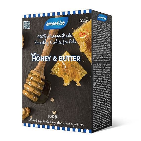 a07fbca91d609f1c3611ca79b59d9ce8400366df SMOOKIES Premium HONEY 200g - medové sušienky 100% human grade – Obrázok 1