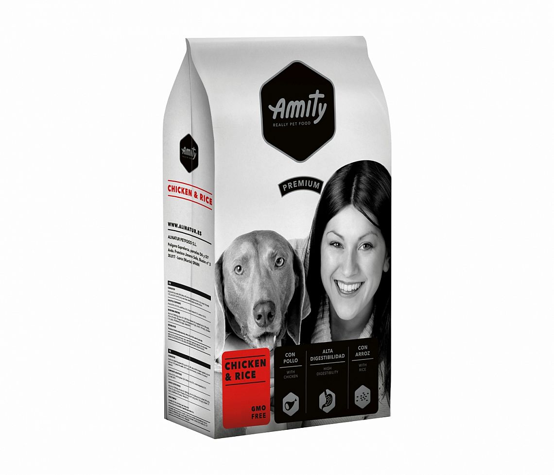 a0c91cbc9513099f9b0a2fccfaf4d933752e4cf1 Amity Premium Chicken and Rice 4kg – Obrázok 1