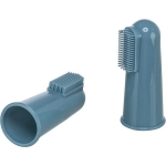 Finger-toothbrush set, silicone, dog/cat, 6 cm, 2 pcs.