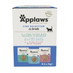 Kapsička APPLAWS Cat Fish Selection in broth Multipack 12x70g