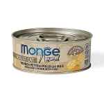 MONGE NATURAL tuniak s kuracím a kukuricou 80g konzerva pre mačky