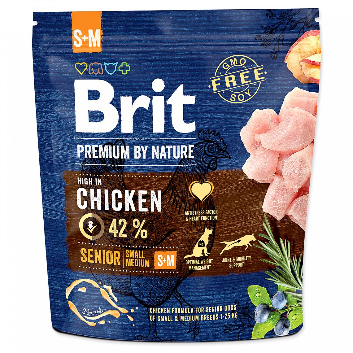 af051c8c14e3d2256f12ce3485cf7418822fac83 BRIT NATURE SENIOR S+M 1kg – Obrázok 1