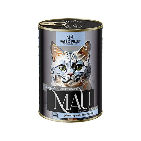 b0531b60a0af69c3a0b4a7ab89cb6f7eb3c2cc4e MAU konzerva Paté & Fillet Sterilised Deer with Haskap Berries 400 g – Obrázok 1