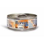MONGE NATURAL kúsky tuniaka s lososom 80g konzerva pre mačky