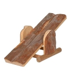 Seesaw, hamsters, bark wood, 22 × 7 × 8 cm