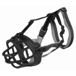 Muzzle Flex muzzle, rubber, L–XL, black