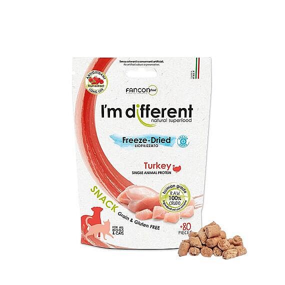 baa60317d2018cbadff9a3ba9d23e7bd65be4320 I´M DIFFERENT SNACK morka - mrazom sušená maškrta, 40 g – Obrázok 1