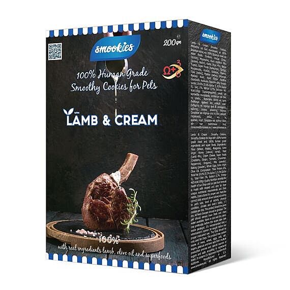 bdc82bcb5537759326ba24f018670282de17dc4b SMOOKIES Premium LAMB 200g - jahňacie sušienky 100% human grade – Obrázok 1