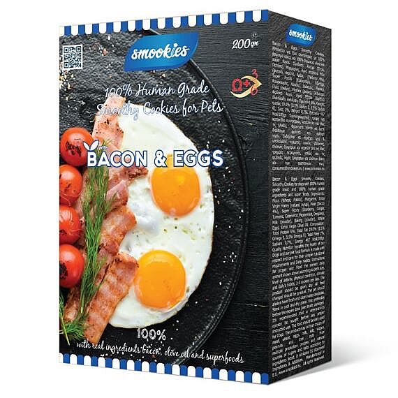bed1888f5e951b80d70861112a1d8de1245d4736 SMOOKIES Premium BACON 200g - slaninové sušienky 100% human grade – Obrázok 1