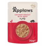 Kapsička APPLAWS Cat Chicken with Beef in Jelly 70g