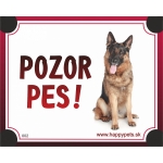 Tabulka POZOR PES  - nemecký ovciak
