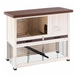 CAGE RANCH 100 BASIC WHITE/BRO 90,5 x 46 x v 80 cm
