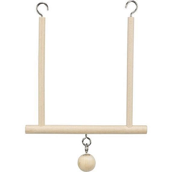 d0dd1d68dcbdd3a589bbd2e240d3c8c566d226f2 Swinging trapeze with boll, wood, 12 × 13 cm – Obrázok 1