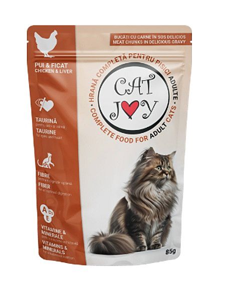 d151c30da92d03a296c513cbbe421c8b4881116e Cat Joy chicken 85g kapsička – Obrázok 1