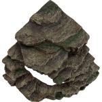 Corner rock with cave and platform, rain forest, 24 × 19 × 25 cm