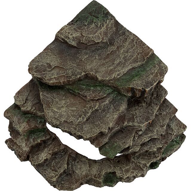 d61edce78d602474a27213c1f91010a6bdf5c1e4 Corner rock with cave and platform, rain forest, 24 × 19 × 25 cm – Obrázok 1
