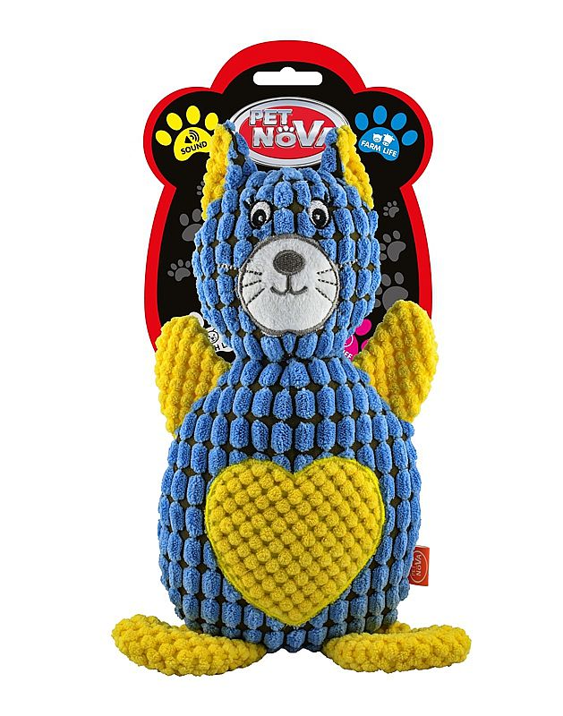 d7419f419182bc3d7f0ea253008bc61a60a9da7c HRACKA - PLU CAT BLUE 28 cm – Obrázok 1