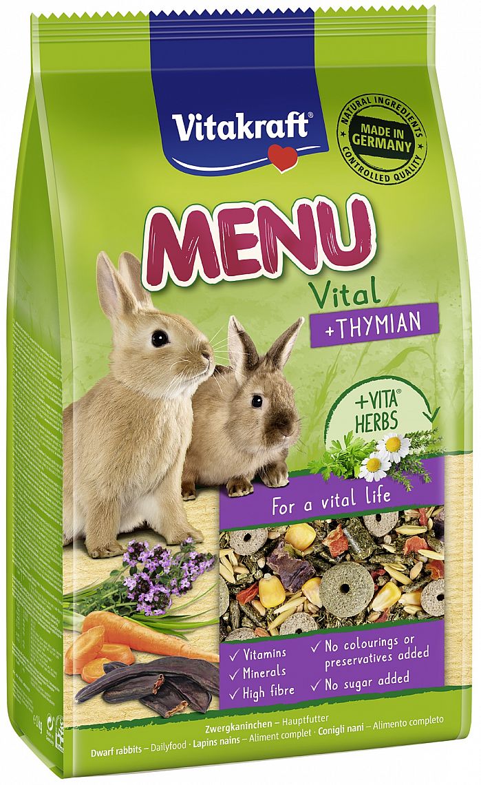d7b78ea825fead328bdc10bb282fff910a080db4 VK Menu Rabbit Thymian 1kg – Obrázok 1