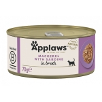 Konzerva APPLAWS Cat Mackerel with Sardine 70g in broth