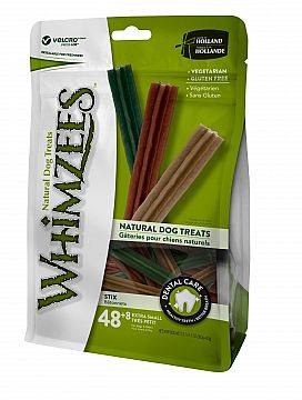 d81c103933cb2f1443301dc941f91caefdec13a2 WHIMZEES Tyčinka XS 8cm/7,5g/ - 48+8ks Dental Snack – Obrázok 1