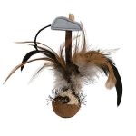 Roly-poly badminton with mouse/microchip, plush, 15 cm